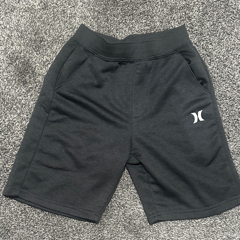 Hurley Dark Gray Logo Shorts Boys Small Sz S